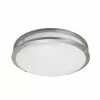 Project Source Round Flush Mount Ceiling Light - LED - 14-in - Metal/Acrylic - Brushed Nickel 1 Project Source Round Flush Mount Ceiling Light - LED - 14-in - Metal/Acrylic - Brushed Nickel -Style Selections Sales Store 03245019 L