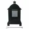 Style Selections Steel Outdoor Fireplace - 24 x 44-in - Black