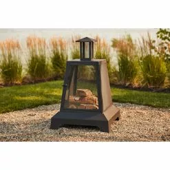Style Selections Black Outdoor Square Wood Fireplace - 27.5-in 7 Style Selections Black Outdoor Square Wood Fireplace - 27.5-in -Style Selections Sales Store 11875028c L