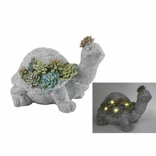 Style Selections 7.09-in Grey Turtle Figurine -Style Selections Sales Store 18835040 L