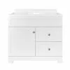 Style Selections Ellenbee Bathroom Vanity with Top - White - 1-Door/2-Drawer - 36-in -Style Selections Sales Store 31915079 L