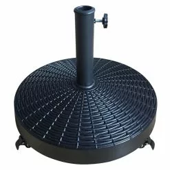 Style Selections 21-in Round Wheeled Concrete-Filled Resin Umbrella Base