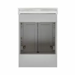 Style Selections Lowry Bathroom Vanity with Mirror - Light Grey - 25-in W x 19-in D x 37-in H -Style Selections Sales Store 32255010d L