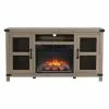 Style Selections Roslin Fireplace TV Stand for TVs up to 65-in - 32-in x 60-in - Brown