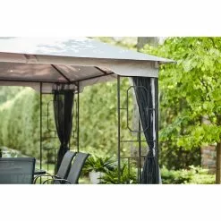 Style Selections 10-ft x 10-ft Black and Grey Gazebo with Netting 8 Style Selections 10-ft x 10-ft Black and Grey Gazebo with Netting -Style Selections Sales Store 38115277c L