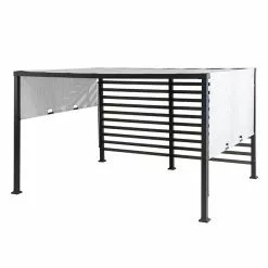 Vikki Pergola - 10' x 12' - Steel/Aluminum - Woodgrain