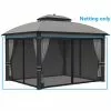 Style Selections Black Insect Netting for 10-ft x 12-ft Gazebo -Style Selections Sales Store 38115293 L
