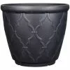 Style Selections Pot with Quatrefoil Design - 15-in - Polypropylene - Grey -Style Selections Sales Store 41535949 L