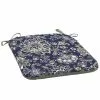 Style Selections Reversible Patio Chair Cushion - 18-in x 19-in - Polyester - Flower Blue and Grey Pattern 1 Style Selections Reversible Patio Chair Cushion - 18-in x 19-in - Polyester - Flower Blue and Grey Pattern -Style Selections Sales Store 41537486 L