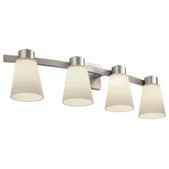Portfolio Wall Sconce - Satin-Nickel Steel - 4-Light