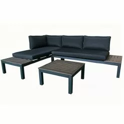 Style Selections Maven Outdoor Furniture - Aluminum - 2 Pieces - Black