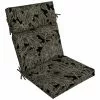 Style Selections 21-in x 20-in Black Outdoor Cushion with High Back -Style Selections Sales Store 47235039 L