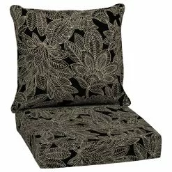 Style Selections Jacobean Outdoor Deep Seat Cushion - 24-in x 24-in