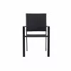 Style Selections Spoga Adam Black Patio Chair - Stackable - 22.5-in x 23.5-in x 34.5-in -Style Selections Sales Store 48655020 L