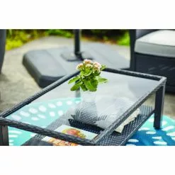Style Selections Matheson Outdoor Conversation Set - 4 Pieces - Resin and Steel Frame - Black/Grey 9 Style Selections Matheson Outdoor Conversation Set - 4 Pieces - Resin and Steel Frame - Black/Grey -Style Selections Sales Store 48655039d L
