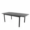 Style Selections Pelham Bay Outdoor Expandable Dinner Table in Matte Black Steel -Style Selections Sales Store 48655048 L
