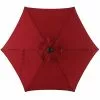 Style Selections 7.5-ft Red Steel Sun Umbrella 1 Style Selections 7.5-ft Red Steel Sun Umbrella -Style Selections Sales Store 48655079 L