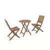 Style Selections Danforth Rea Bistro Set - Wood - 3-Piece - Brown -Style Selections Sales Store 48655111 L