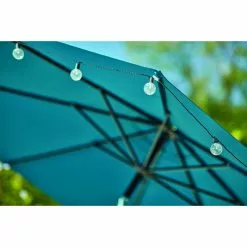 Style Selections Umbrella - 9-ft x 9-ft - Teal - Polyester 8 Style Selections Umbrella - 9-ft x 9-ft - Teal - Polyester -Style Selections Sales Store 48655112c L