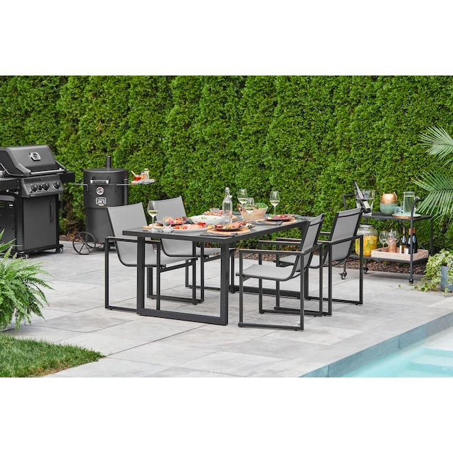 Style Selections Rectangular Exterior Glass 68-inch Dining Table 3 Style Selections Rectangular Exterior Glass 68-inch Dining Table - Image 2