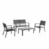 Style Selections Carlson 4-Piece Metal Frame Patio Conversation Set -Style Selections Sales Store 48655136 L