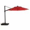 Style Selections 11-ft Offset Umbrella - Red - Aluminum -Style Selections Sales Store 48655148 L