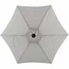 Style Selections Market 7.5-ft Push-Button Round Patio Umbrella with Black Metal Frame -Style Selections Sales Store 48655151 L