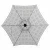 Style Selections 7.5-ft Blue Umbrella in Steel and Polyester