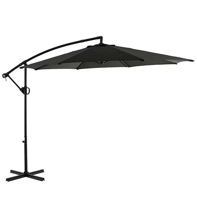 Style Selections Grey 10-ft Hanging Umbrella 3 Style Selections Grey 10-ft Hanging Umbrella
