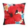 Style Selections Outdoor Throw Pillow - Hibiscus Pattern - Polyester - 16-in x 16-in -Style Selections Sales Store 49235075 L