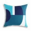 Style Selections Blue Geometric Patterns Outdoor Cushion - 16-in x 16-in -Style Selections Sales Store 49235149 L