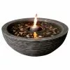 Style Selections Fire Pit Fountain - 24-in - Stone - Natural -Style Selections Sales Store 49555194 L