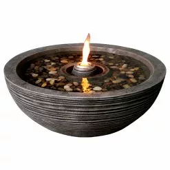 Style Selections Fire Pit Fountain - 24-in - Stone - Natural