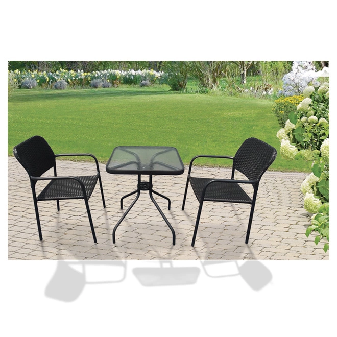 Style Selection Bistro Patio Set - Steel and Resin - Black - 3 Pieces 5 Style Selection Bistro Patio Set - Steel and Resin - Black - 3 Pieces - Image 3